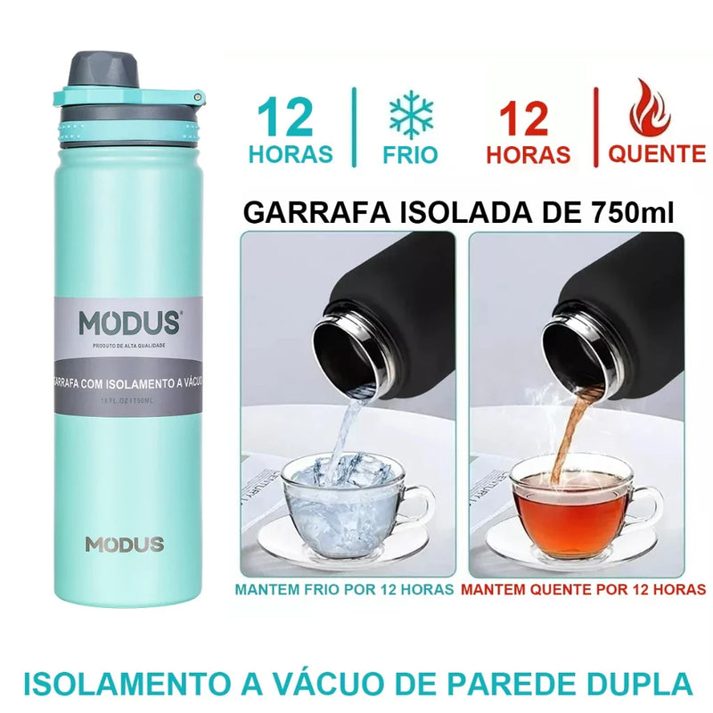 Garrafa Térmica Inox com Isolamento a Vácuo