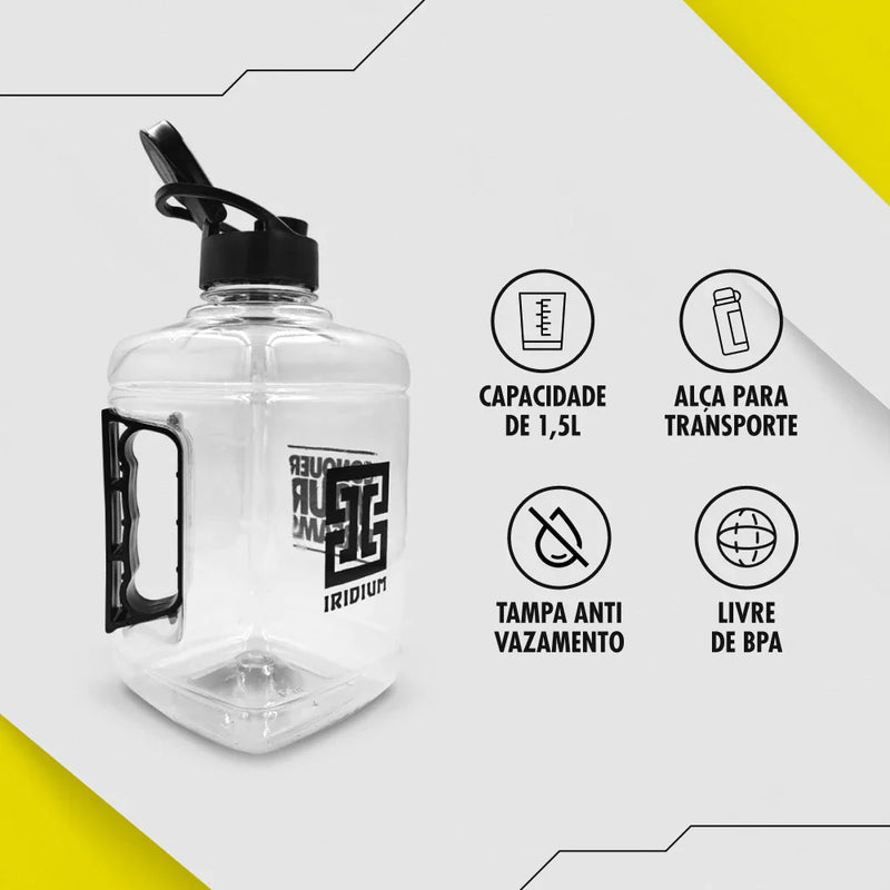 Garrafa Galão Cristal 1,5 litros - Iridium Labs