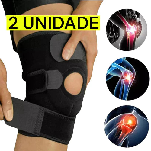 Joelheira de compressão ortopedica ajustavel esportes volei