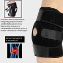 Joelheira de compressão ortopedica ajustavel esportes volei