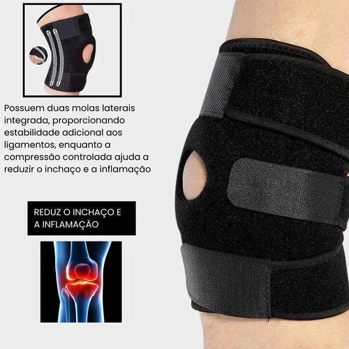 Joelheira de compressão ortopedica ajustavel esportes volei