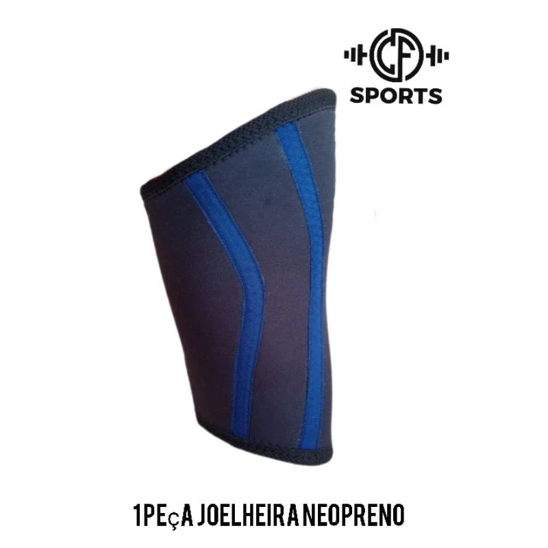 Joelheira Alta Compressão Neoprene 7mm Para Esportes