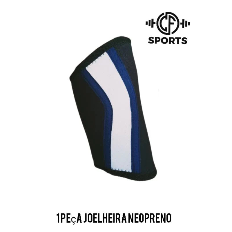 Joelheira Alta Compressão Neoprene 7mm Para Esportes