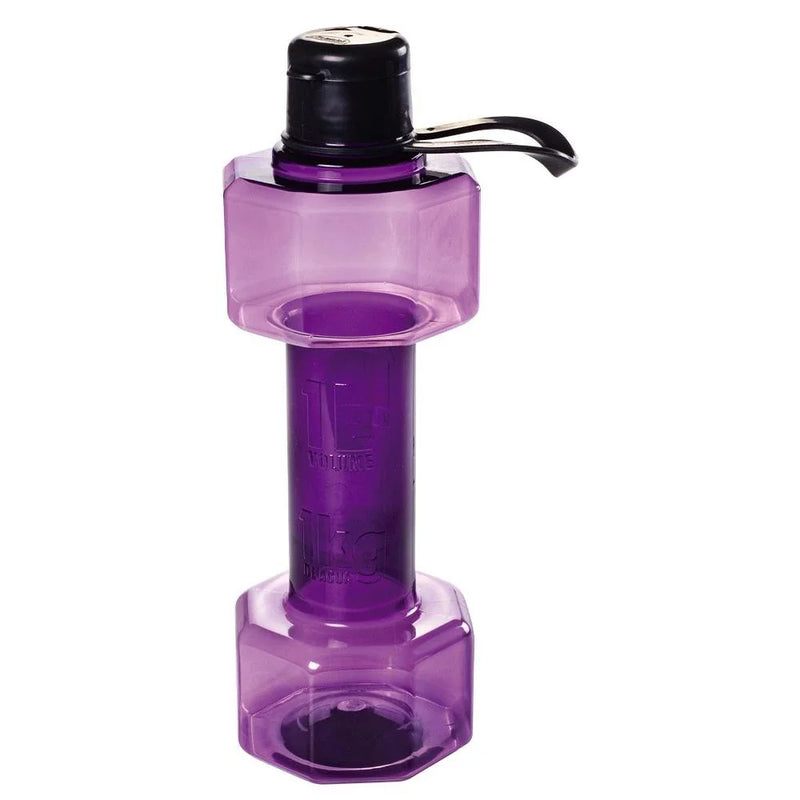 Garrafa Halter 1 L Plástico Fitness Exercício Plasútil