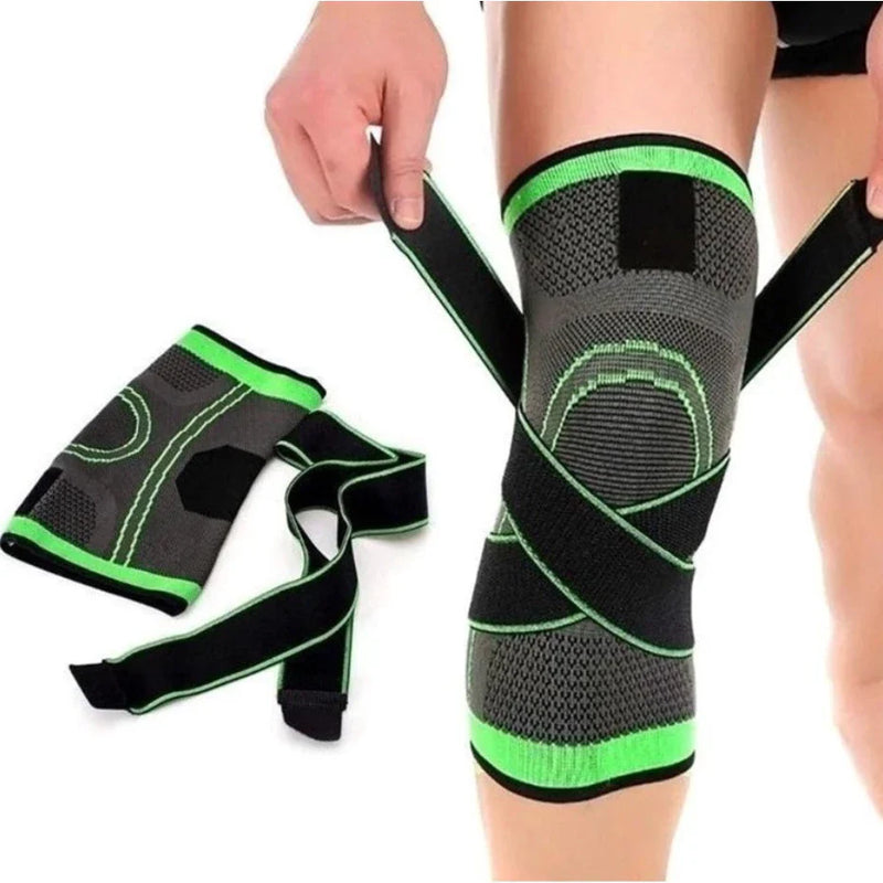 Kit 2 Joelheiras E Tornozeleira De Compressão Tensor Alívio De Dor No Joelho