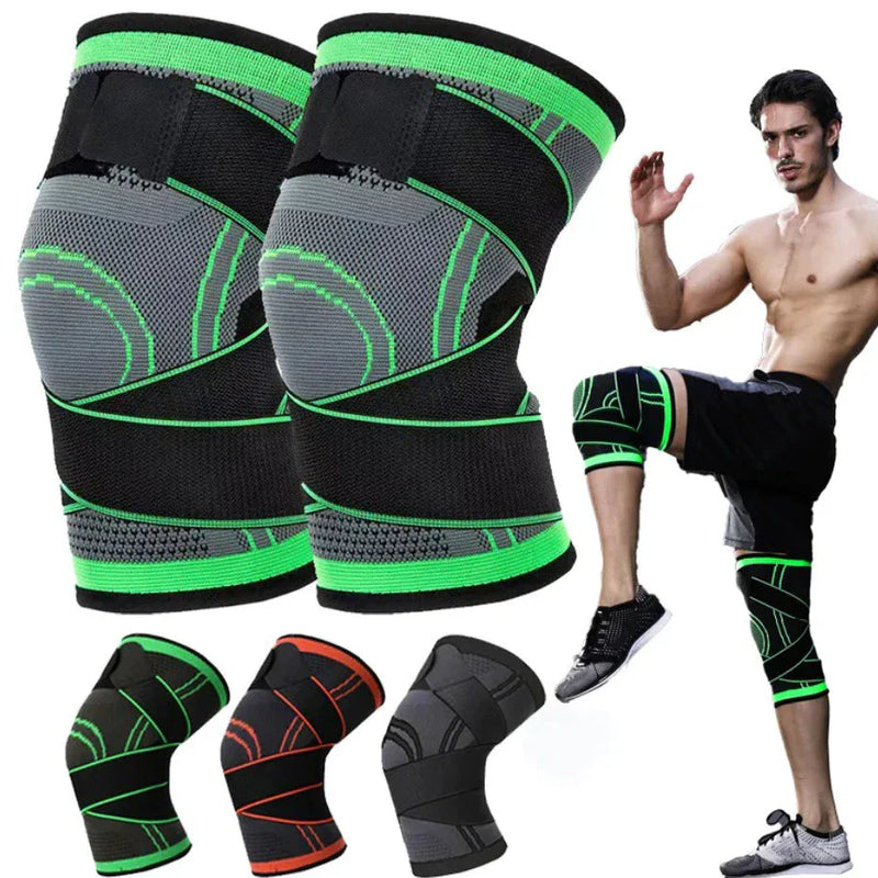 Kit 2 Joelheiras E Tornozeleira De Compressão Tensor Alívio De Dor No Joelho