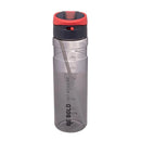 Garrafa Squeeze Wolff de Policarbonato Preta e Vermelha 830m