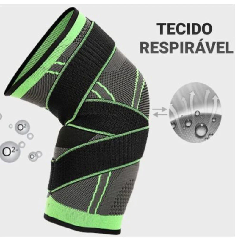 Kit 2 Joelheiras E Tornozeleira De Compressão Tensor Alívio De Dor No Joelho