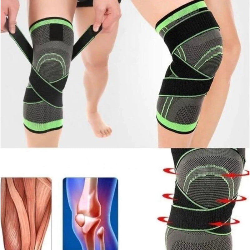 Kit 2 Joelheiras E Tornozeleira De Compressão Tensor Alívio De Dor No Joelho