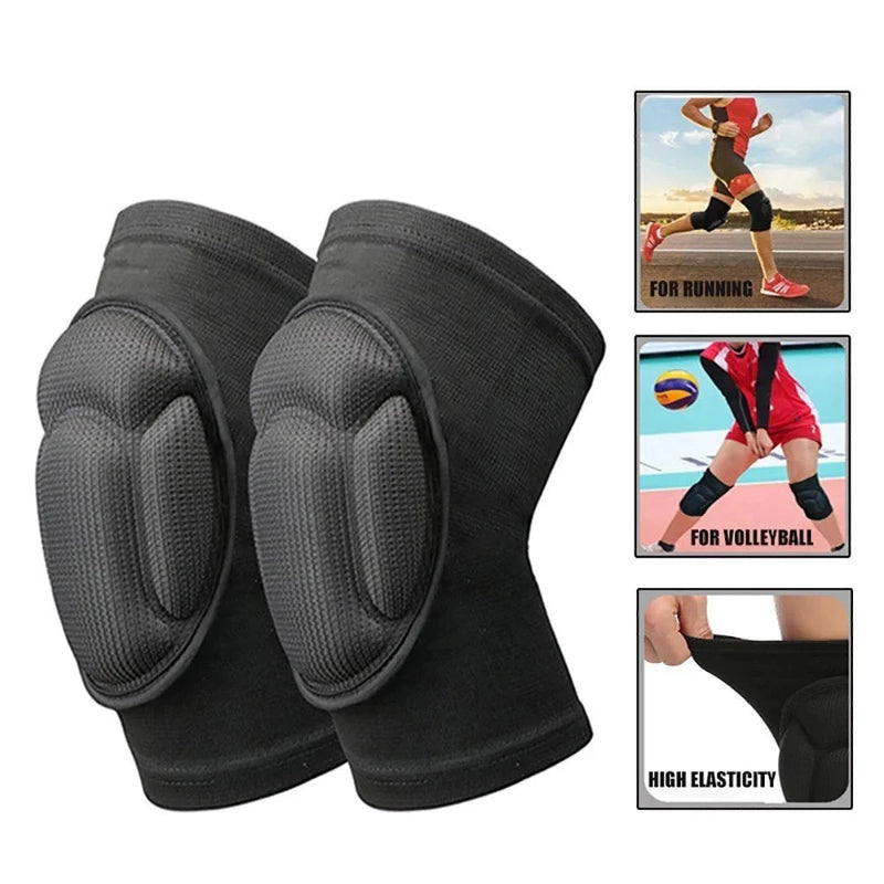 1 Par Joelheira Protetoras  Esponja Respirável Dança Vôlei Basquetebol Proteção Treinamento Unisex