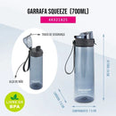 Garrafa Squeeze 700ml c/ Alça Jacki Design
